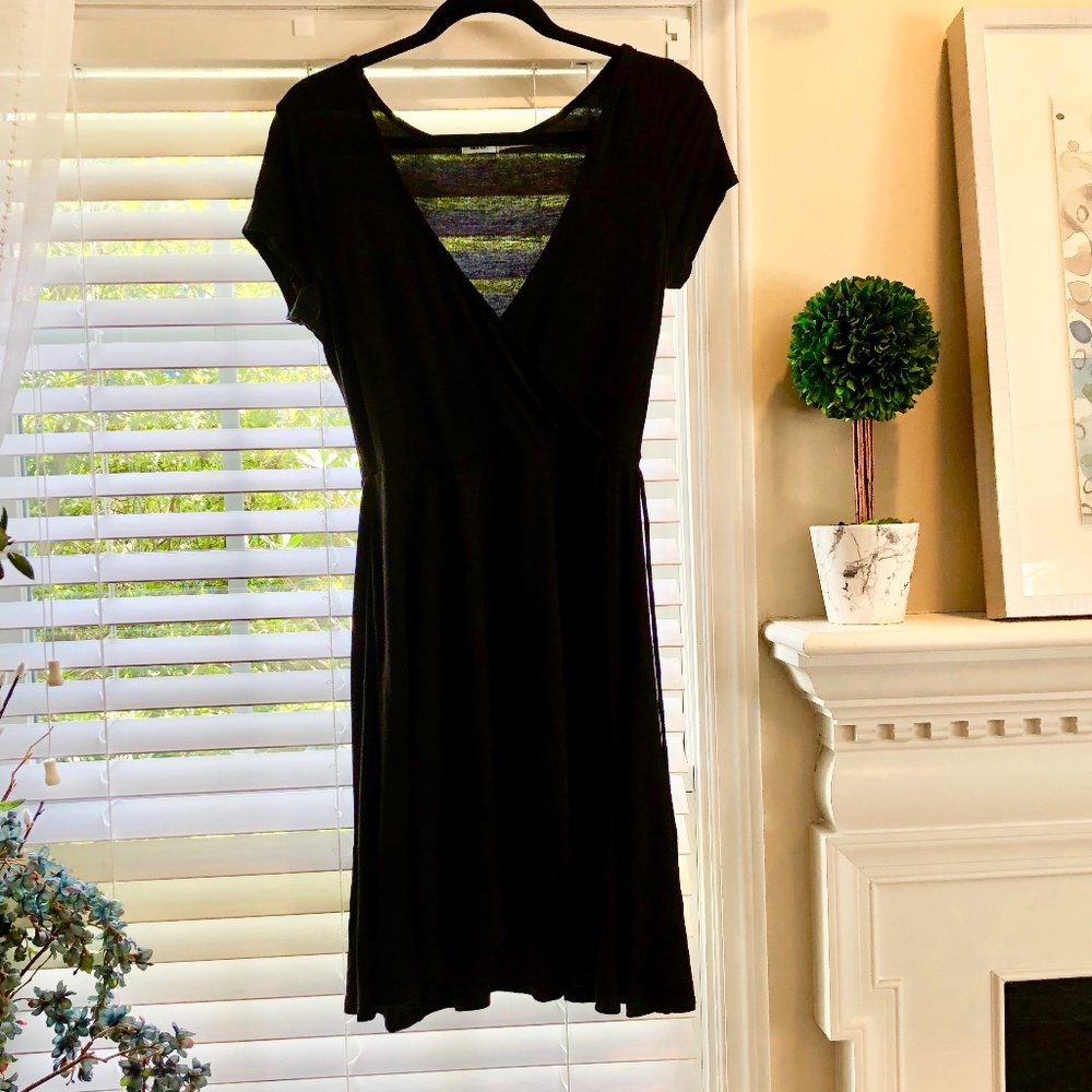 Urban Outfitters Black Wrap Dress